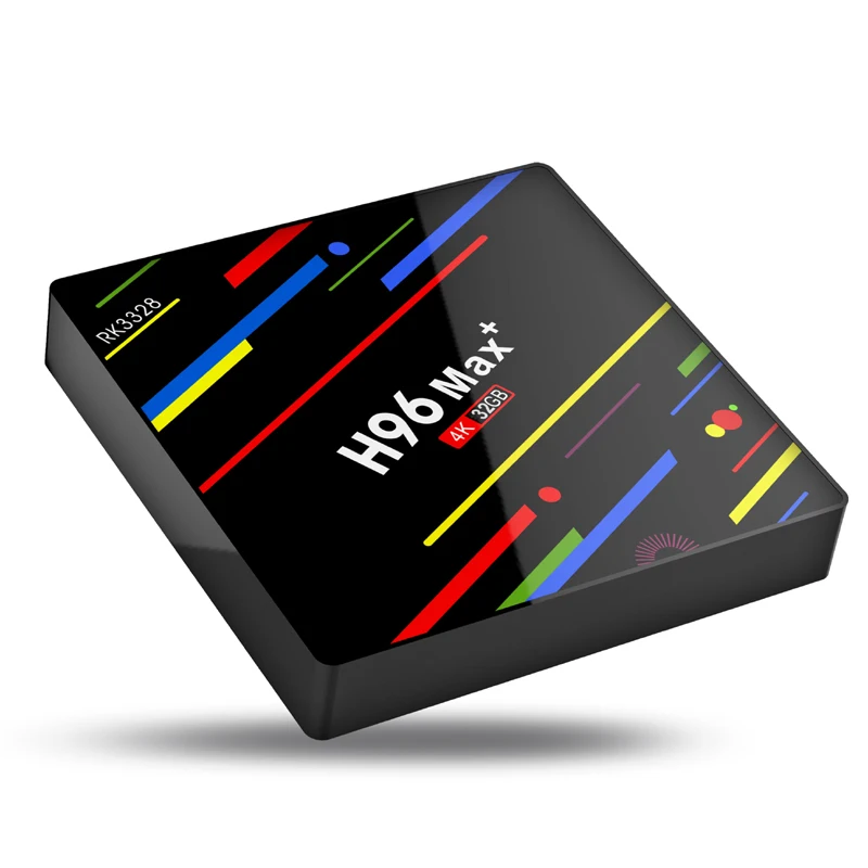 Android Smart TV Box with Google Voice Control 4GB 32GB RK3328 Quad Core Wifi Mini PC 4K Streaming Media Player H96 Max+ Newest