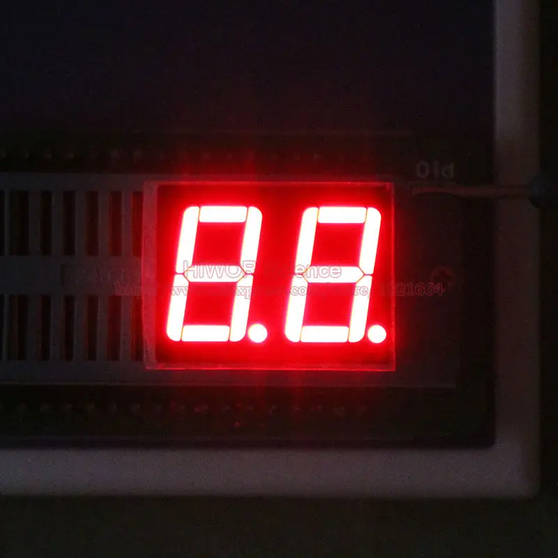 100 шт. светодиодный дисплей 5621BR 5621AR 0 56 дюйма 2 знака 7 сегментный красный 18