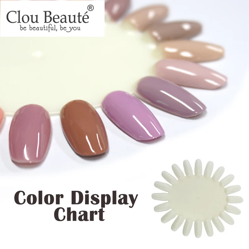 Clou Beaute 10 шт./лот натуральная белая Палитра для дизайна ногтей |