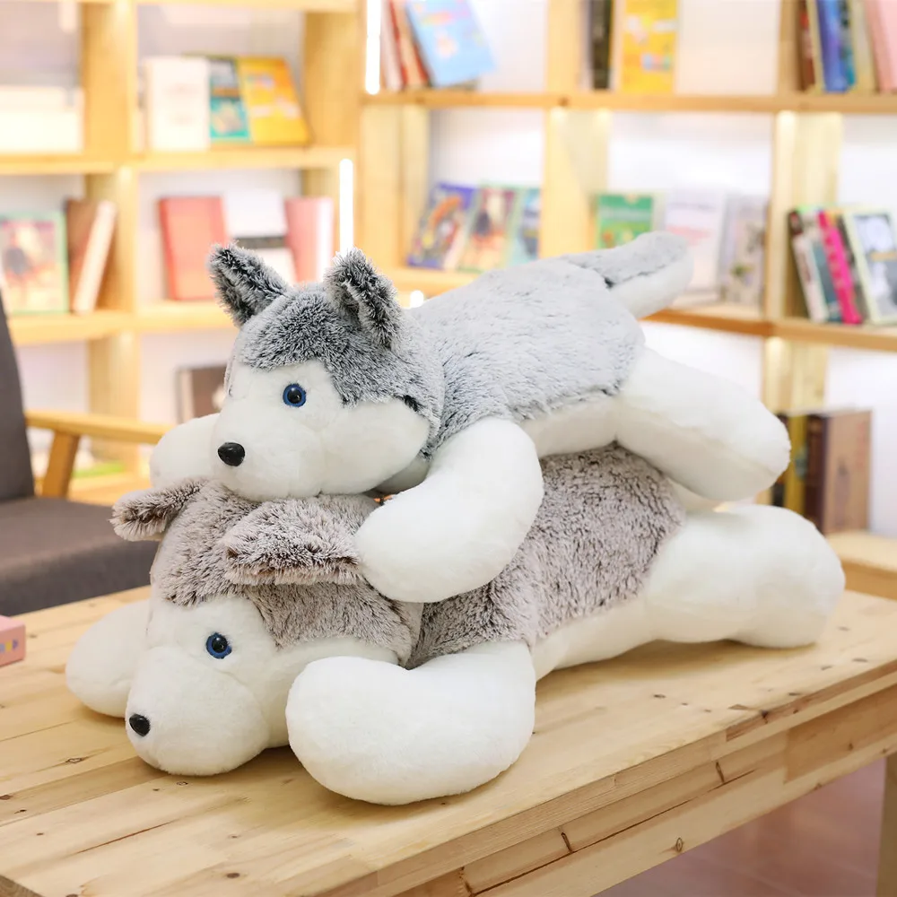 Miaoowa 1pc 60cm Cute Husky Dog Plush Toy Stuffed Kids Doll Kawaii Animal Gift Soft Sofa Pillow Creative Birthday Gift fot Girls