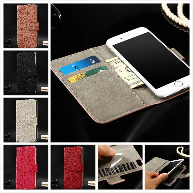 Кожаный чехол для Sony Xperia E3 бумажник с откидной крышкой телефона|case for sony xperia|case
