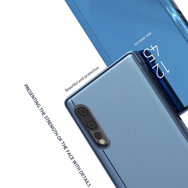 Полная защита mi rror умный флип-чехол для телефона для Xiaomi mi 9 прозрачный кожаный чехол с подставкой для Xiao mi M9 SE чехол s