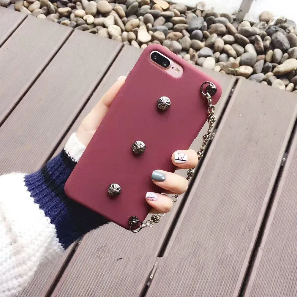 Retro Mobile Phone Cases Small Beautiful Decorations With Chain