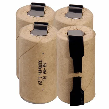 

4 pcs SC 3000mah 1.2v battery NIMH rechargeable batteries for makita bosch B&D Hitachi metabo dewalt for emergency light toy