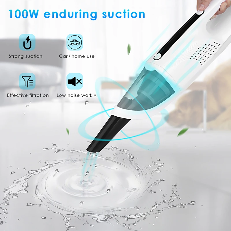 

Car Vacuum Cleaner Original Portable Cordless Handheld Wet and Dry Dual Use Vacuum Cleaner with Strong Suction Automatic Cleaner