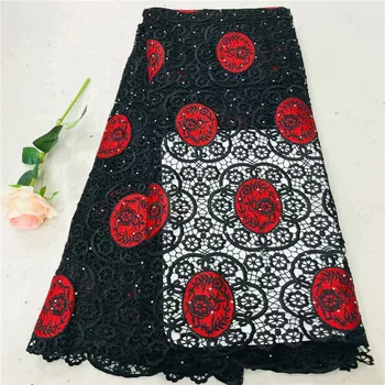 

African lace fabric High quality nigerian lace african lace fabrics guipure cord lace fabric for wedding dress 2L30D74-46