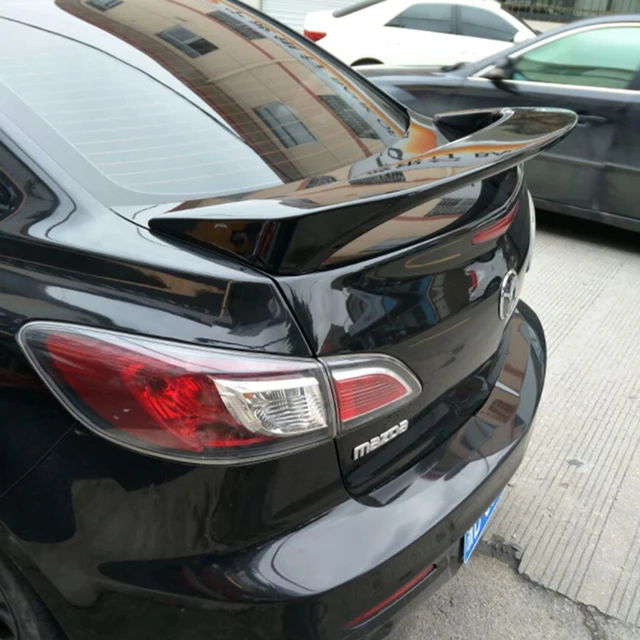 For Mazda 3 Spoiler 2011 2012 2013 4 Doors Tail Wing Decoration High