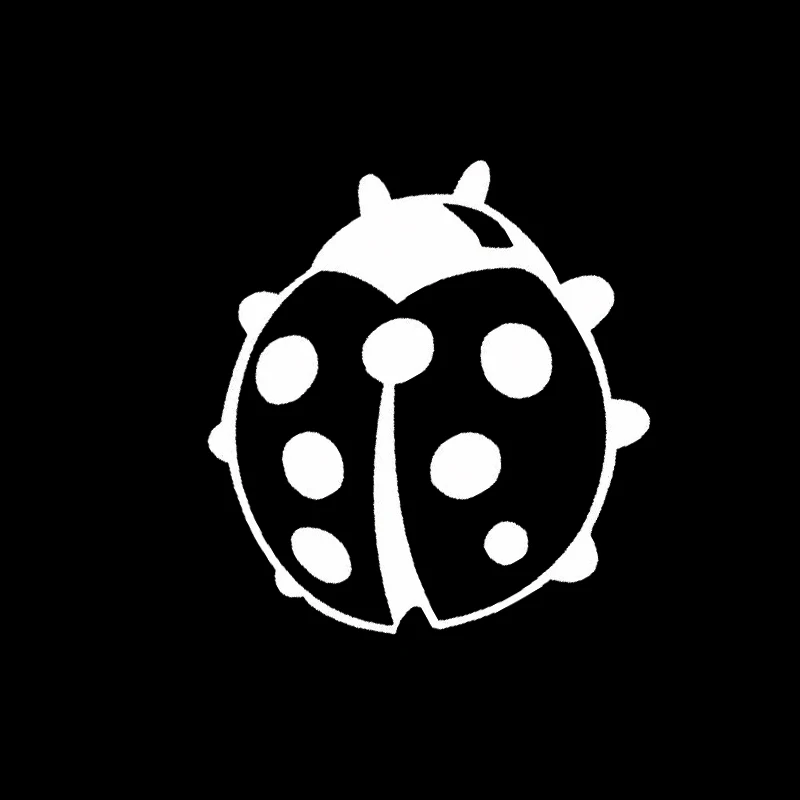 Ladybug Sticker Fun Car Window Paint Sticker Jdm Vinyl Sticker Accessory Decorative Decal