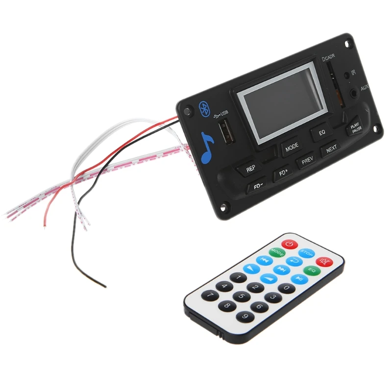 Bluetooth MP3 декодирования доска модуль светодиодный USB/SD/MMC WAV Запись AUX FM