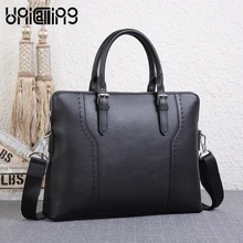 UNICALLING мужской портфель высшего качества из коровьей кожи мужской деловой портфель стиль кожаная мужская сумка