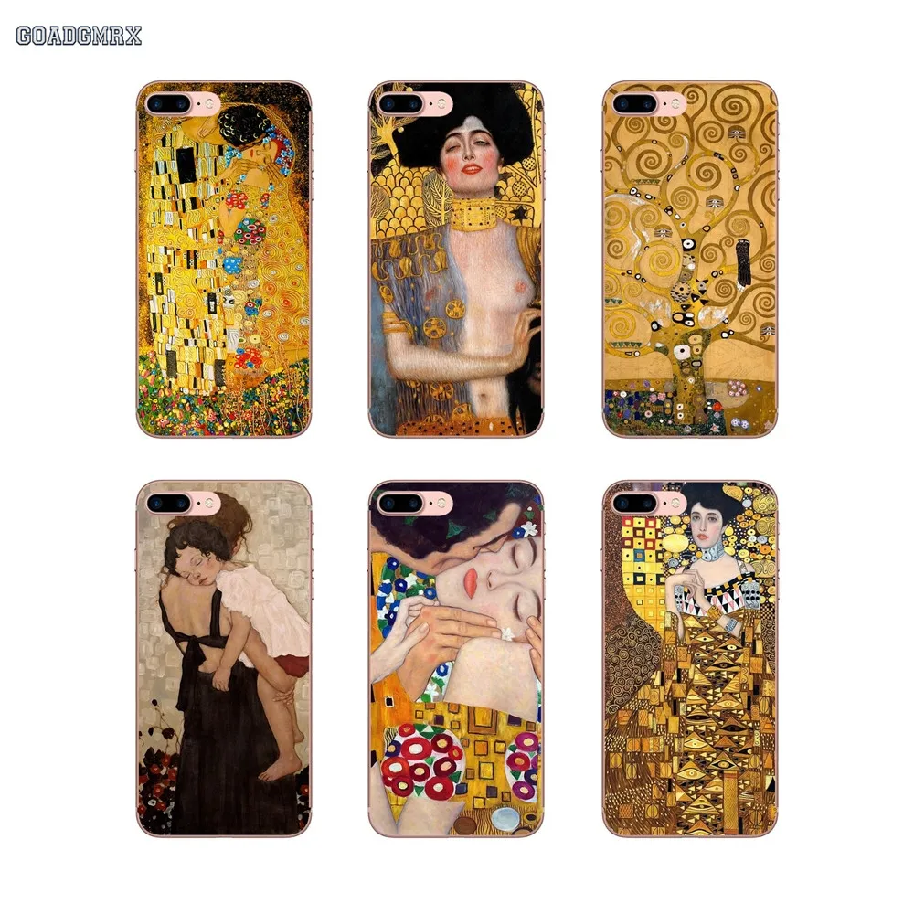 Прозрачный мягкий чехол для Huawei P Smart P8 P9 P10 Lite Y6 Y7 Y9 Prime Pro 2017 2018 2019 Gustav Klimt The Kiss Art |