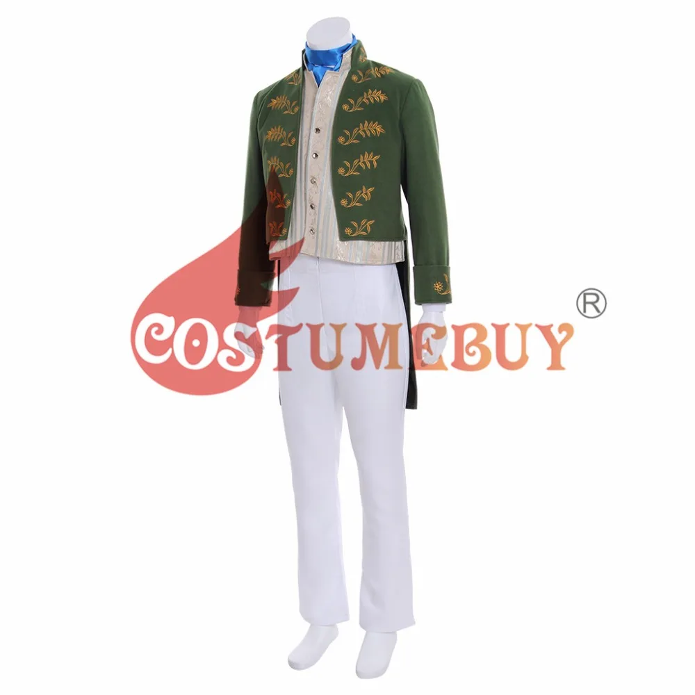 Costumebuy изготовленный на заказ фильм Золушки платье Принц очаровательный костюм полный Seyt наряд взрослых мужчин партии Косплей Костюм