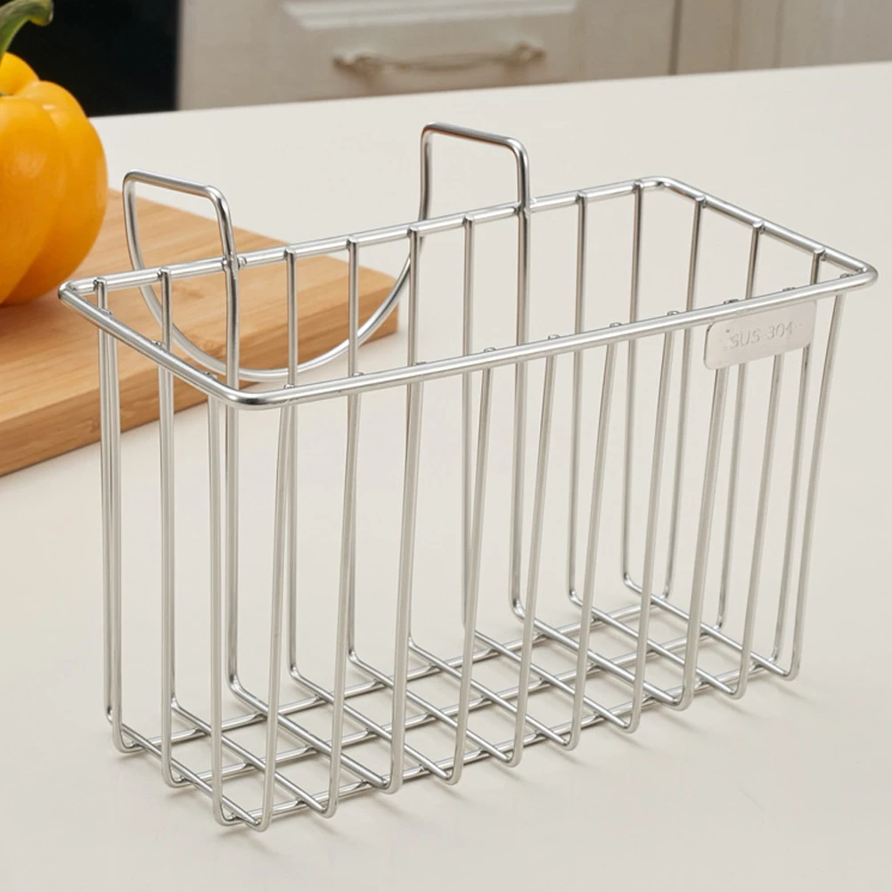 Kitchen Sponge Holder Stainless Steel Sink Organizer Soap Dish Liquid Drainer