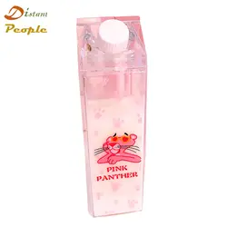 Портативный молочный ящик форма бутылки для воды уникальный мини-мультфильм Леопард Открытый путешествия бутылки для воды BPA бесплатно