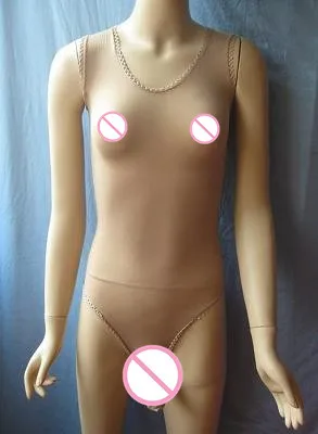 Ультратонкие колготки облегающие чулки передняя промежность JJ bodyhose однотонные
