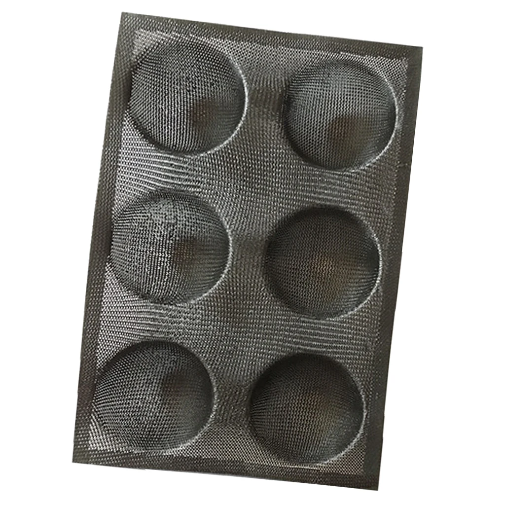 Silicone Bun Bread Form Round Shape Bread Tray Perforated Bakery Molds for Baking Bread,hamburger,bun, Puff, Tartlet and more