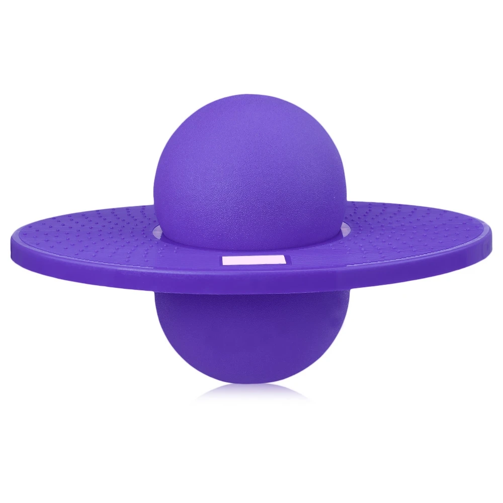 Упражнения прыжки отскок фитнес-мяч для йоги спорт Фитнес Баланс Детский спорт энергичная способность развитие игрушки на открытом воздухе - Цвет: Фиолетовый