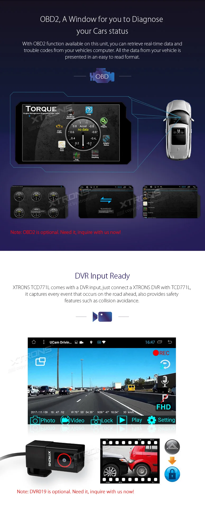 Excellent XTRONS 7 inch Android 7.1 Radio In Dash Universal Car Stereo Autoradio Player OBD DAB+Tuner GPS Navigate Steering Wheel No DVD 8