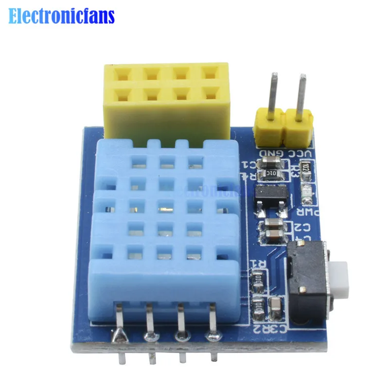 

ESP8266 ESP-01/01S DHT11 Temperature Humidity Sensor Module esp8266 Wifi NodeMCU Smart Home IOT (Without ESP module) DIY Kit