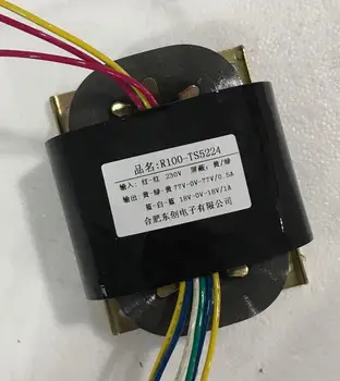 

77V-0V-77V 0.5A 18V-0V-18V 1A R Core Transformer 110VA R100 custom transformer 230V input copper shield Power supply