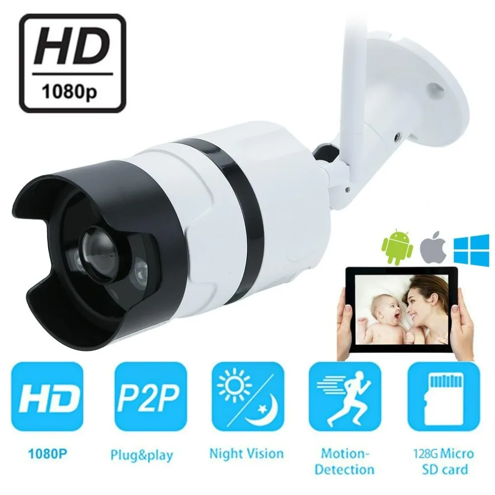 

1080P IP Camera Wireless Home Security Panoramic Fisheye Monitoring Camera 360 Degree No Dead Angle Surveillance Camera EU Plug