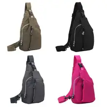 Маленький унисекс холщовый нагрудный пакет сплошной цвет Fanny Многофункциональный на пояс Сумка мужская сумка через плечо слинг сумки на плечо армейский зеленый