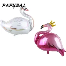 1pc coroa rosa flamingo coroa folha balão ins cactus estilo feliz aniversário festa baloon decoração de casamento cisne dia de são patrício