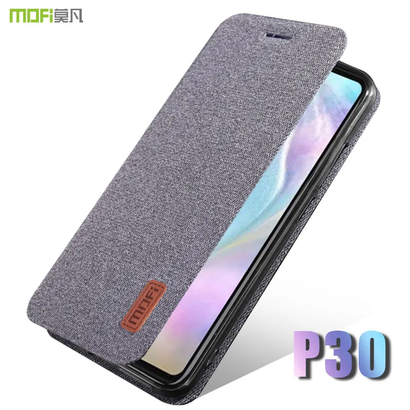 Чехол для huawei p30 pro чехол MOFI P30 lite тканевый флип книжка с полным покрытием