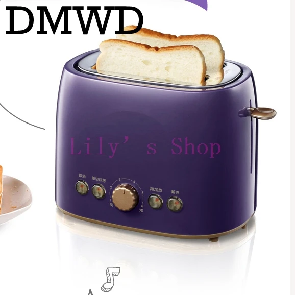 

DMWD MINI Household Baking breakfast maker bread toast oven electric toaster Cooker Breakfast Machine 2 slices grill EU US plug