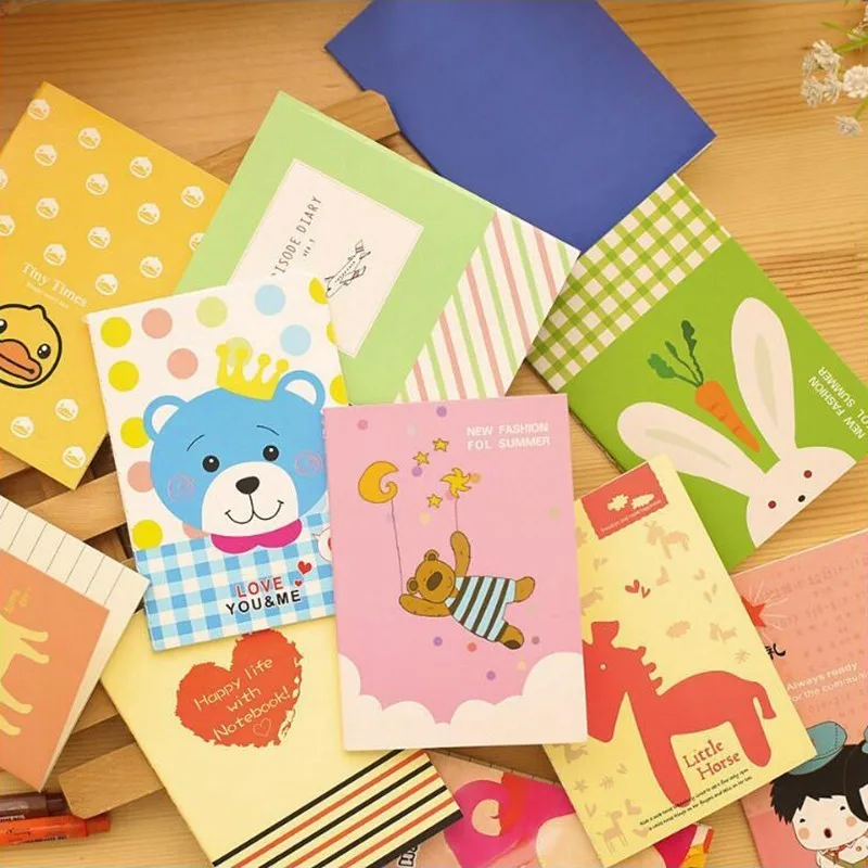 

Japanese Small Fresh Style Notebook Colorful Animal Pattern Notepad Office Stationery And School Supplies