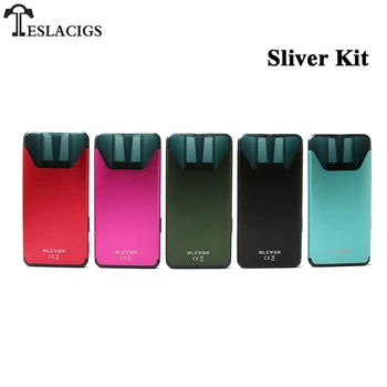 

Original Teslacigs Sliver kit 350mah Battery 2ml Cartridge POD Vape Tesla Electronic Cigarette Vaporizer kit E-Cigarettes