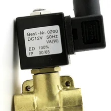 Высокое качество 1/2 ''230PSI Давление Латунь Электромагнитный клапан 0927200 VITON/FKM/уплотнение нормально закрытый мембранный клапан 220 В переменного тока