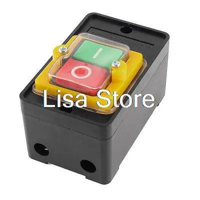 AC 220V 10A вкл/выкл 3 полюса без NC защелкивающийся кнопочный переключатель |