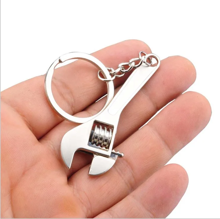 

key Rings Creative Tools Commodity Gift Simulation Monkey Wrench Keychain
