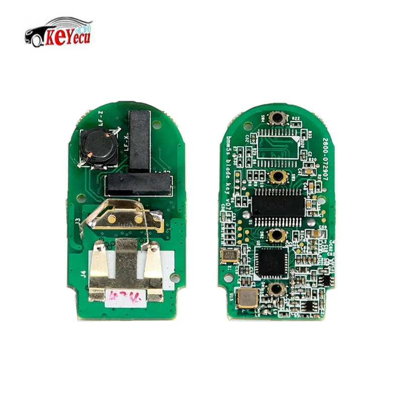 KEYECU 2 Pcs 315/433MHz YH Black Smart Remote key Fob for BMW CAS4+/FEM F Series X3 X4 M2 M3/M4 2011-2017 with Uncut Insert Key