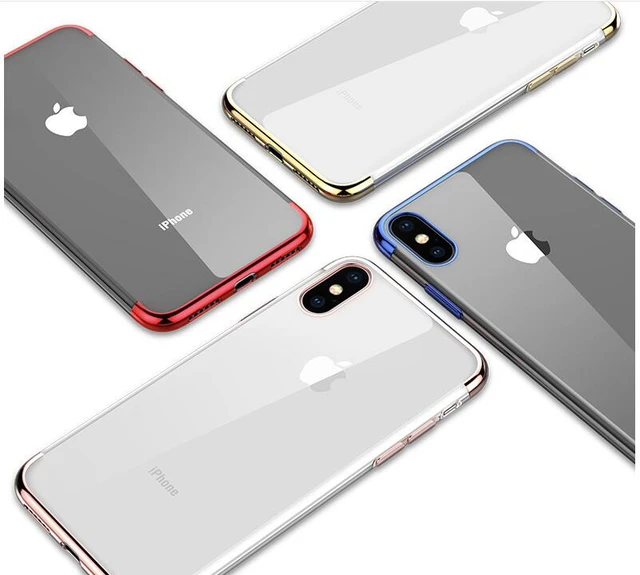 Funda Flip Cover semitransparente Dorado para iPhone XS MAX