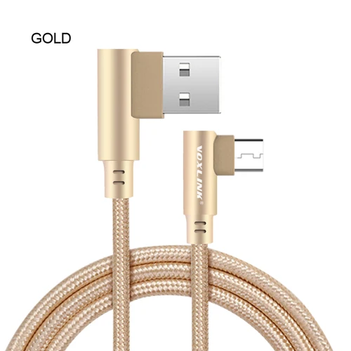 VOXLINK Micro USB кабель Быстрая зарядка микро кабель для передачи данных для samsung/xiaomi/lenovo/huawei/htc/Meizu Android кабели для мобильных телефонов - Цвет: Золотой
