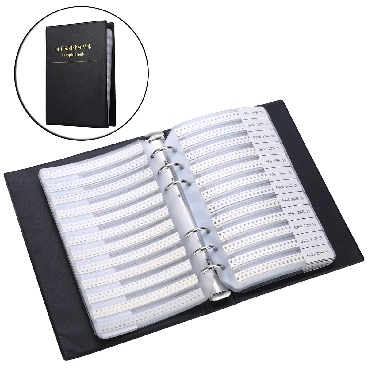 4250pcs New 0805 Chip Resistors 1% Accuracy SMD SMT Chip Resistors Assortment Kit Sample Book 170 Values
