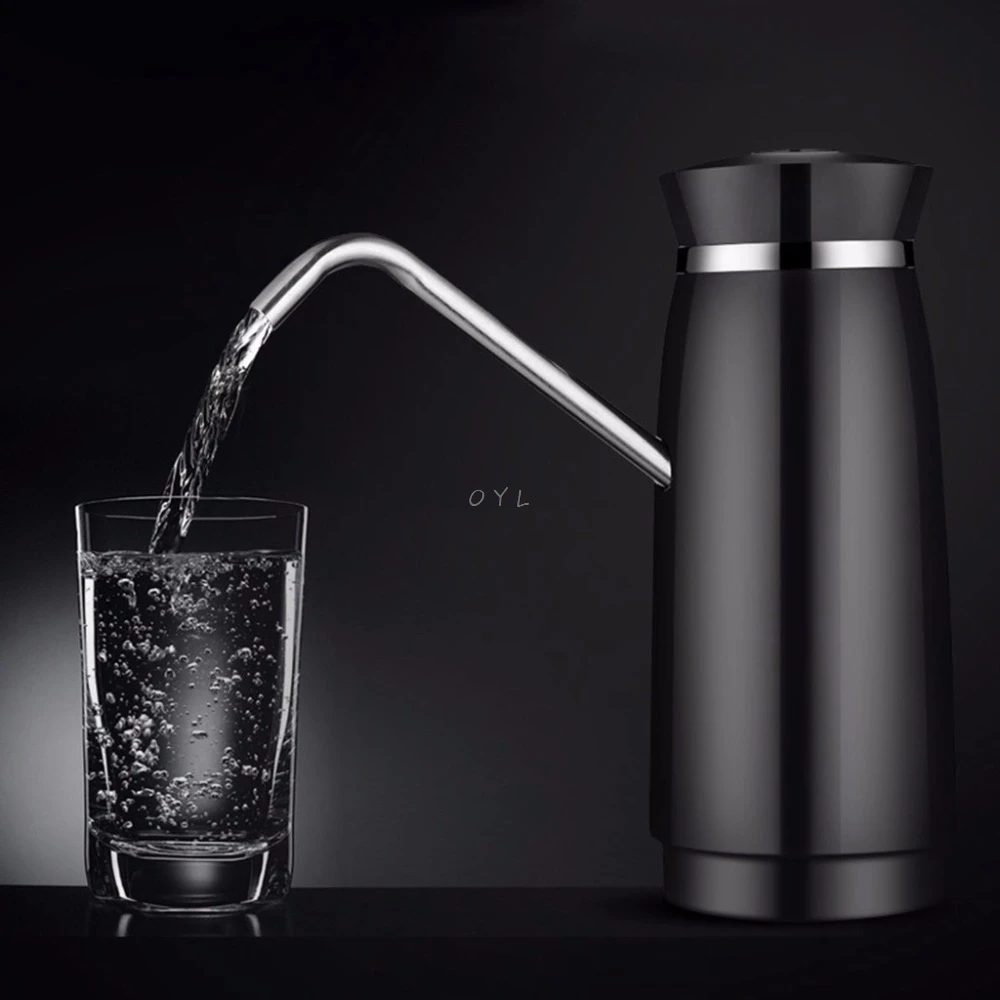

Newest Brief Elegant Design 304 Stainless Steel Automatic Electric Portable Water Pump Dispenser Gallon Drinking Bottle Switch