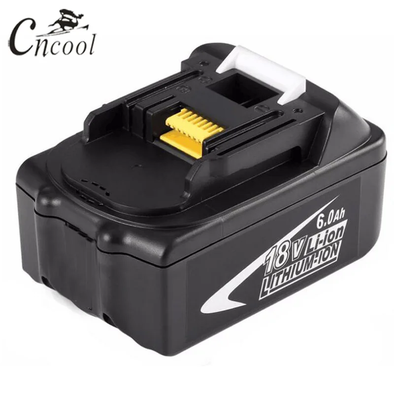 

Cncool 18V 6000mAh Tool Battery Pack for Makita BL1860 Replacement Battery Rechargeable Li-ion Batteria 194230-4 LXT400 Cell