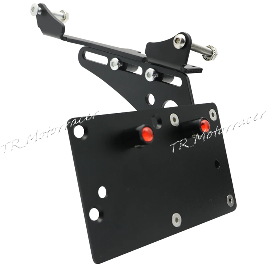 

For Harley Sportster XL883 XL1200 2004-2017 Iron 883 72 48 Tail Light Side Mount License Plate Black Motorcycle Accessories New