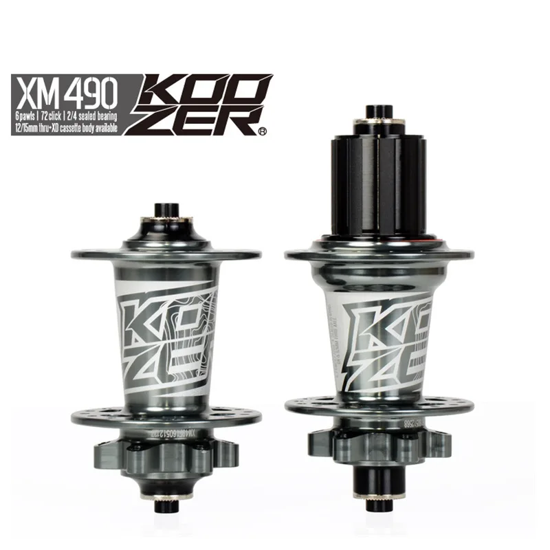 

Koozer XM490 Sealed Bearing MTB Mountain Bike Hub Quick Release set Bike hub 32H Disc Brake 142/135mm Thru Axle QR Bicycle Hubs