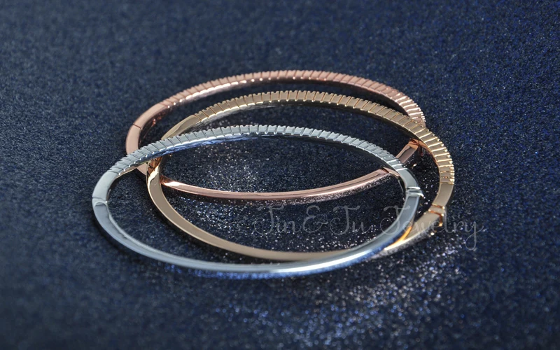 Jin& Ju модный стиль C красочный браслет хорошие подарки ювелирные изделия с золотым покрытием розовый золотистый браслет