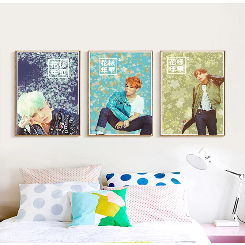 

Kpop Bangtan Boys BTS Poster clear image painting home decor wall art Poster 42*30cm No Frame