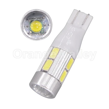 

100PCS Wholesale T12 W16W 921 5630 SMD 8 Led White Projector Len Car Auto Tail Brake Parking Light Lamp Bulb DC12V