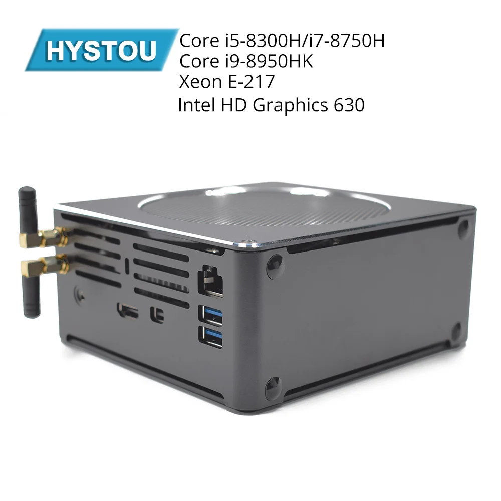 Игровой компьютер Hystou Intel i9 8950HK I5 8300 H I5 6585R Nuc Mini PC Windows 10 Pro HDMI MINI tv BOX компинер пк