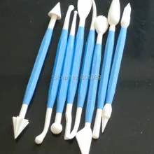 DIY украшения торта 100 Набор карточек 8 пирог с сахаром Инструменты моделирования синий