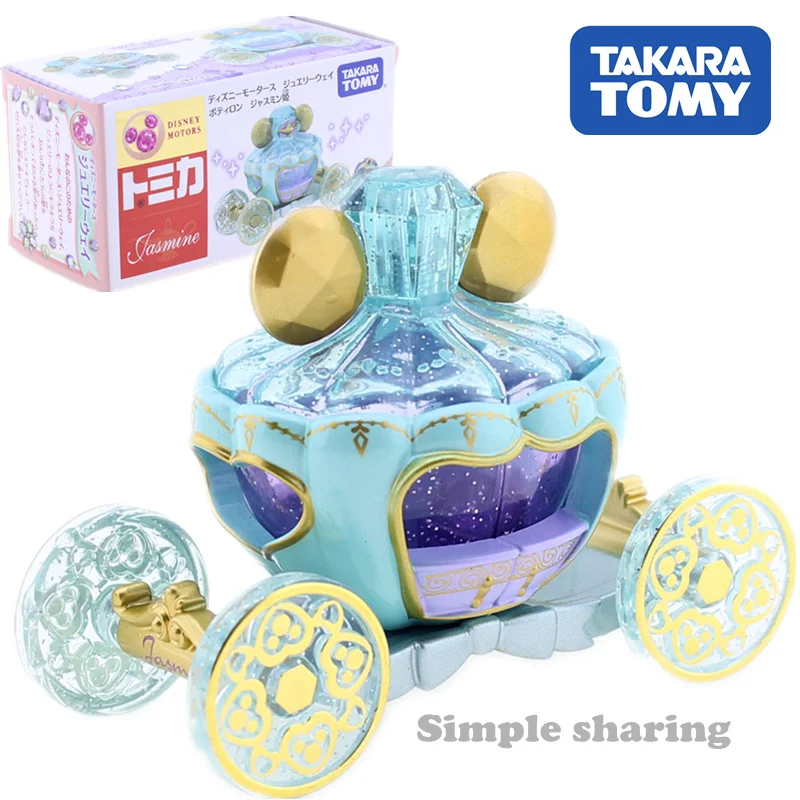 

Tomica jasmine Disney Jewelry Princess Motors Potiron Takara Tomy Diecast metal Car toy model kids toys american girl doll
