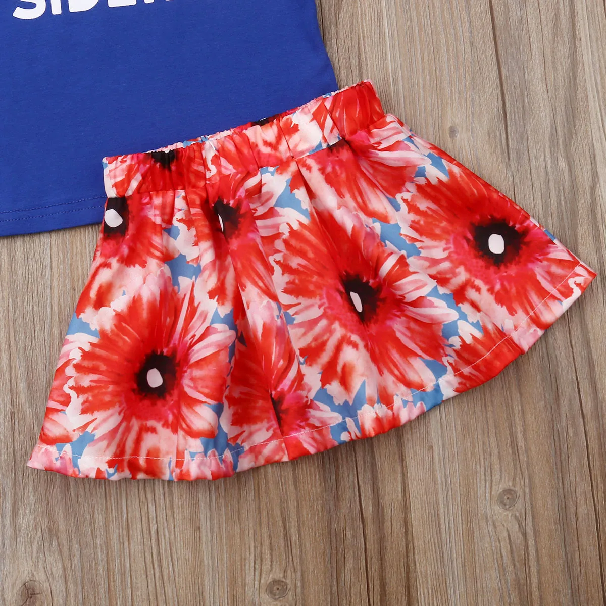 2019 г. летняя Милая одежда для маленьких девочек Canis футболка мамы Топы + юбка пачка