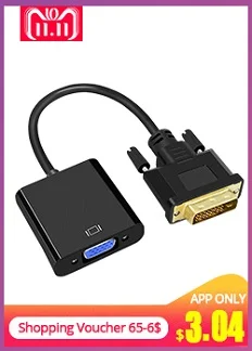 TISHRIC для HDMI к VGA адаптер аудио кабель HDMI2VGA мужчин и женщин цифро-аналоговый 1080P HD видео конвертер для PS4 проектор